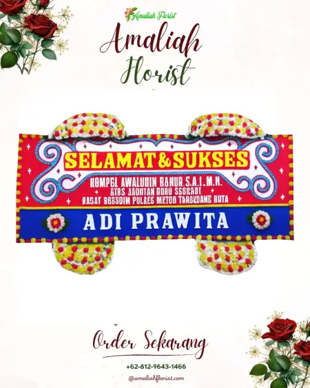 Papan Bunga Ucapan Selamat Poris Gaga Baru